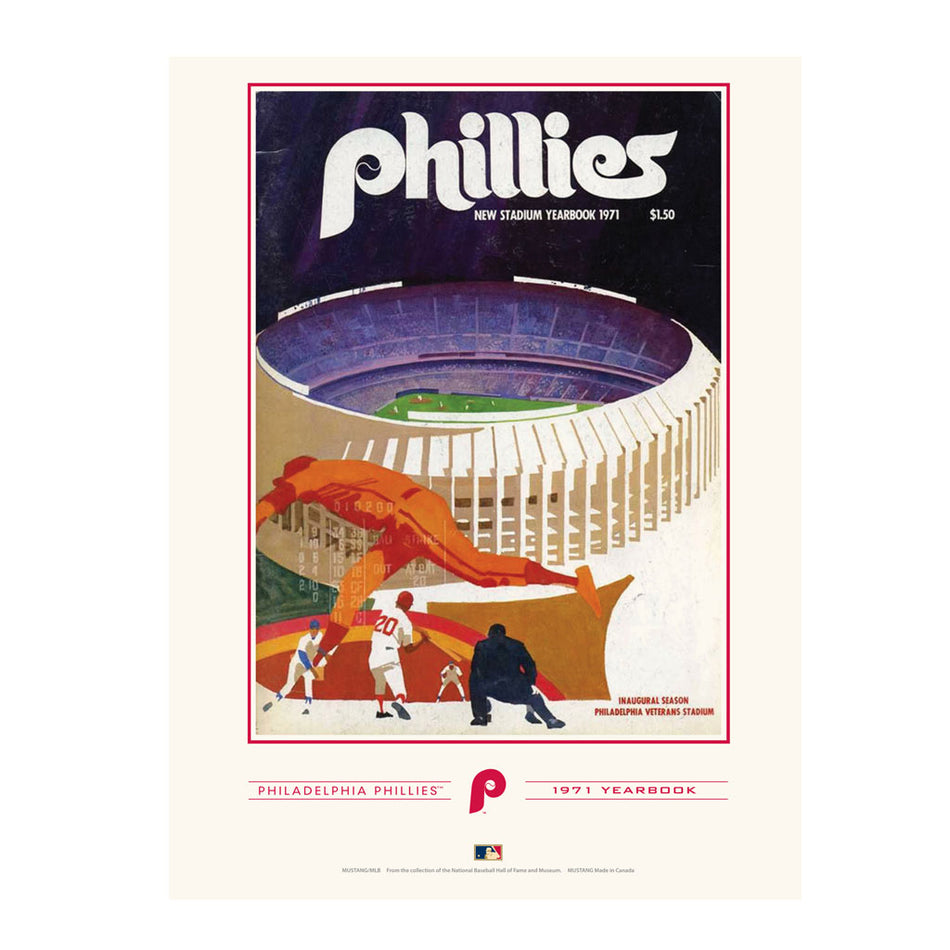 Philadelphia Phillies 1971 Year Book Replica 12x16 Program Cover- Print