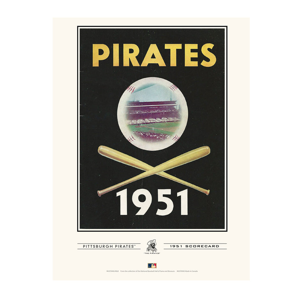 Pittsburgh Pirates 1951 Year Book Replica 12x16 Program Cover- Print