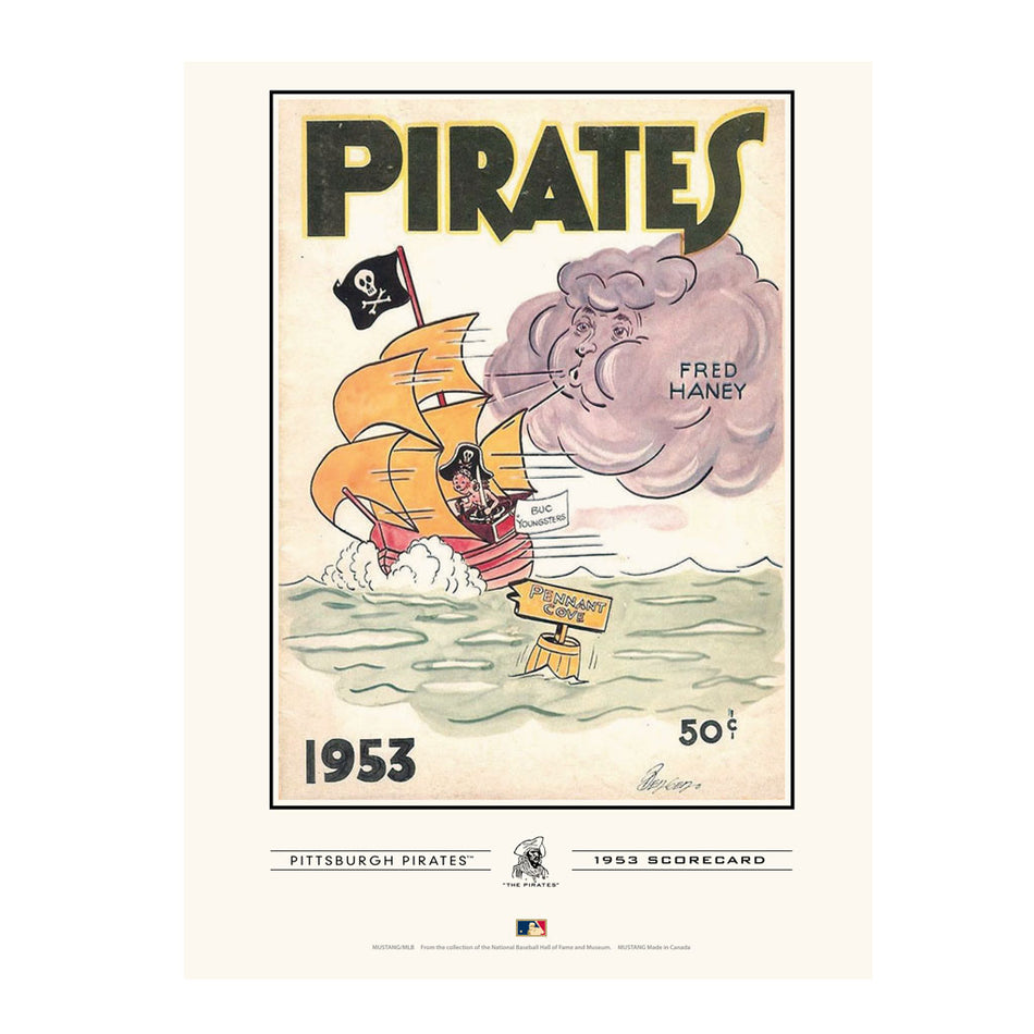 Pittsburgh Pirates 1953 Year Book Replica 12x16 Program Cover- Print