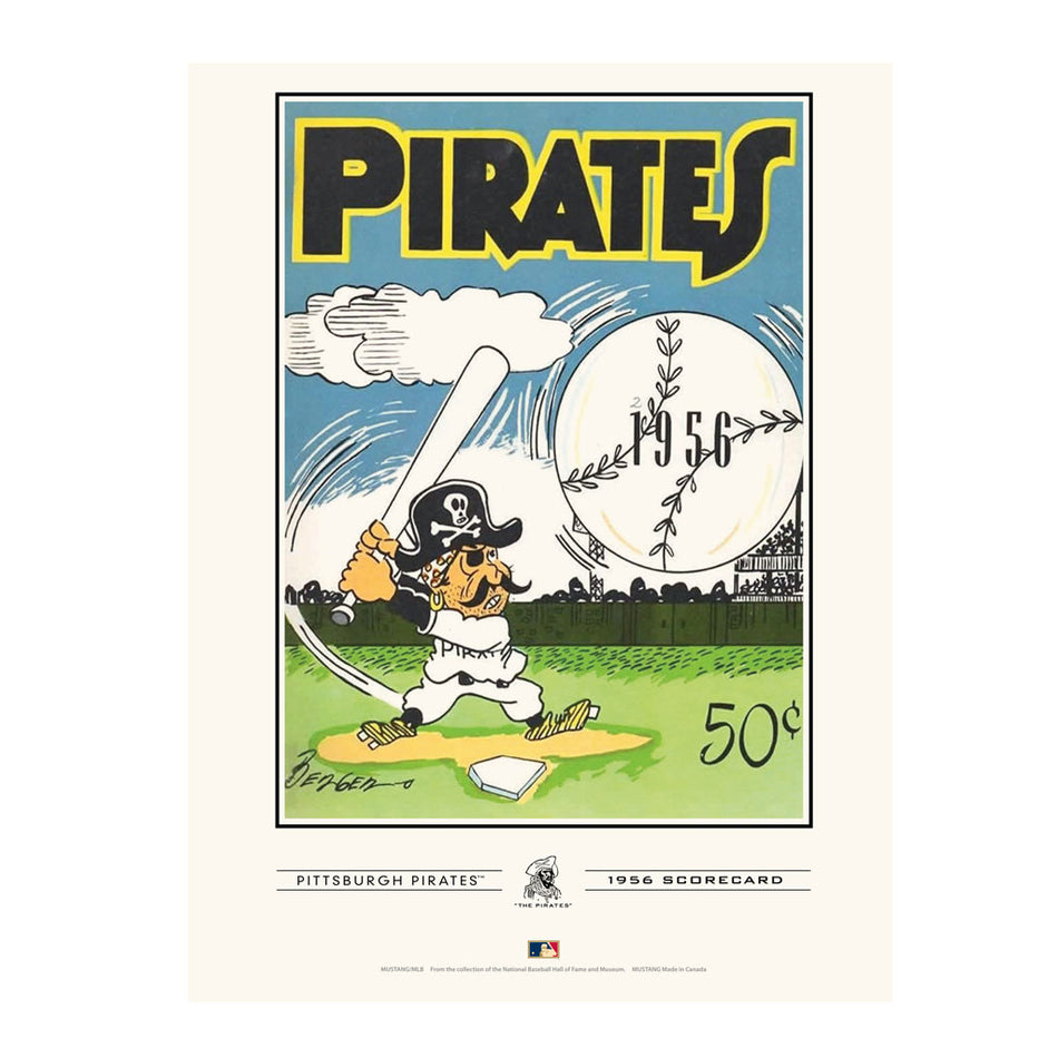 Pittsburgh Pirates 1956 Year Book Replica 12x16 Program Cover- Print