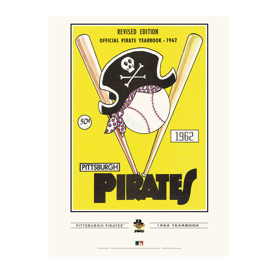 Pittsburgh Pirates 1962 Year Book Replica 12x16 Program Cover- Print
