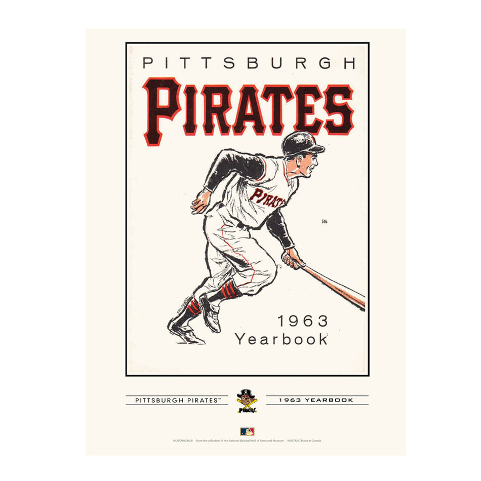 Pittsburgh Pirates 1963 Year Book Replica 12x16 Program Cover- Print