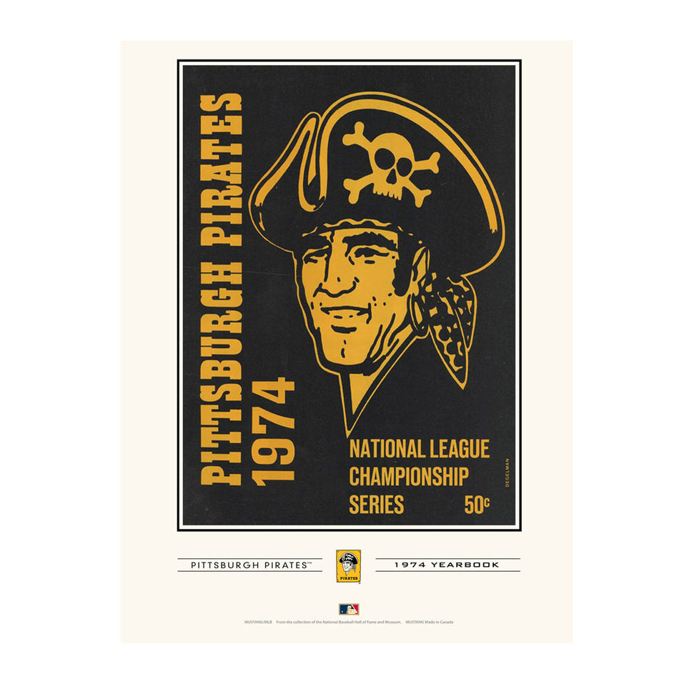 Pittsburgh Pirates 1974 Year Book Replica 12x16 Program Cover- Print
