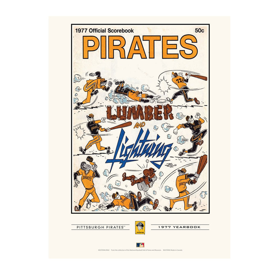 Pittsburgh Pirates 1977 Year Book Replica 12x16 Program Cover- Print