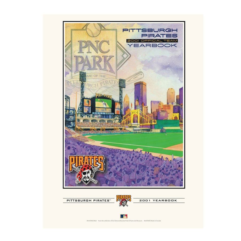Pittsburgh Pirates 2001 Year Book Replica 12x16 Program Cover- Print