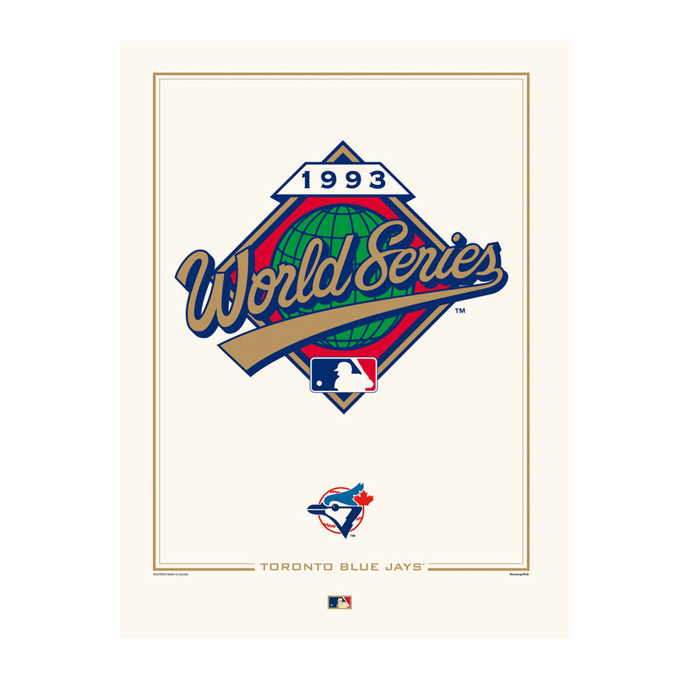 Toronto Blue Jays 1993 World Series Logos to History 12x16 Print