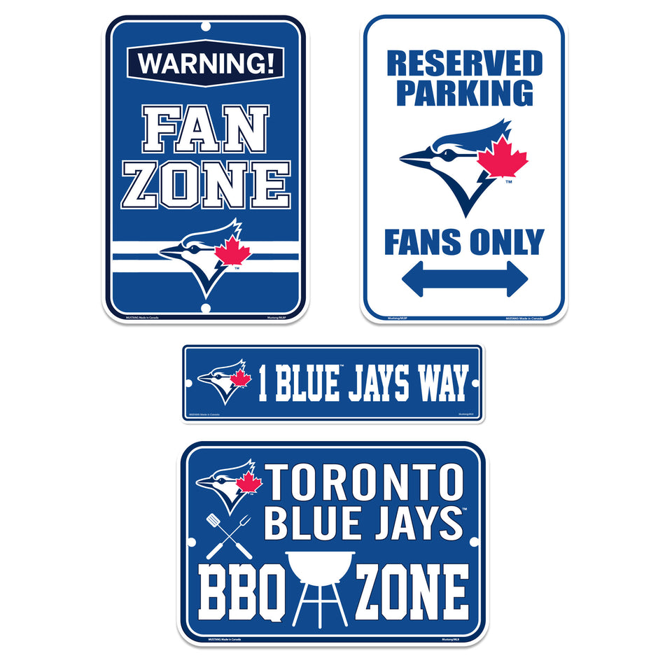 Toronto Blue Jays Four Pack Fan Sign Set - Sports Decor
