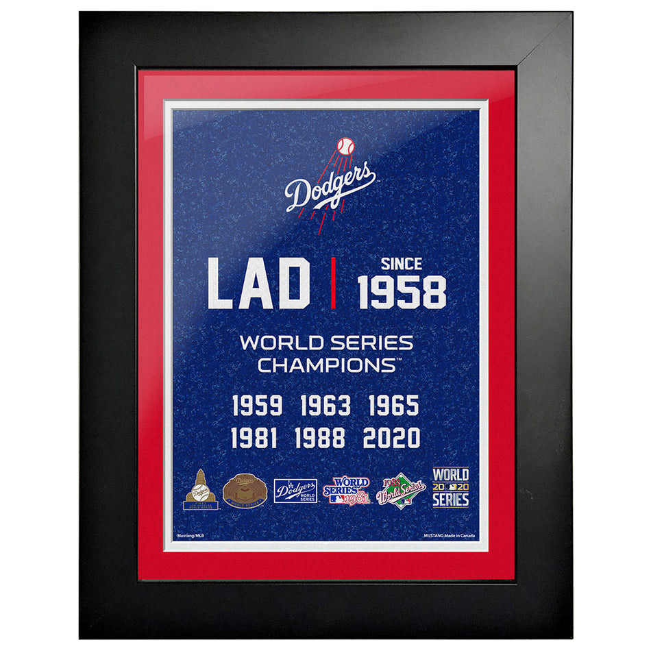 Los Angeles Dodgers 12x16 World Series Empire Frame