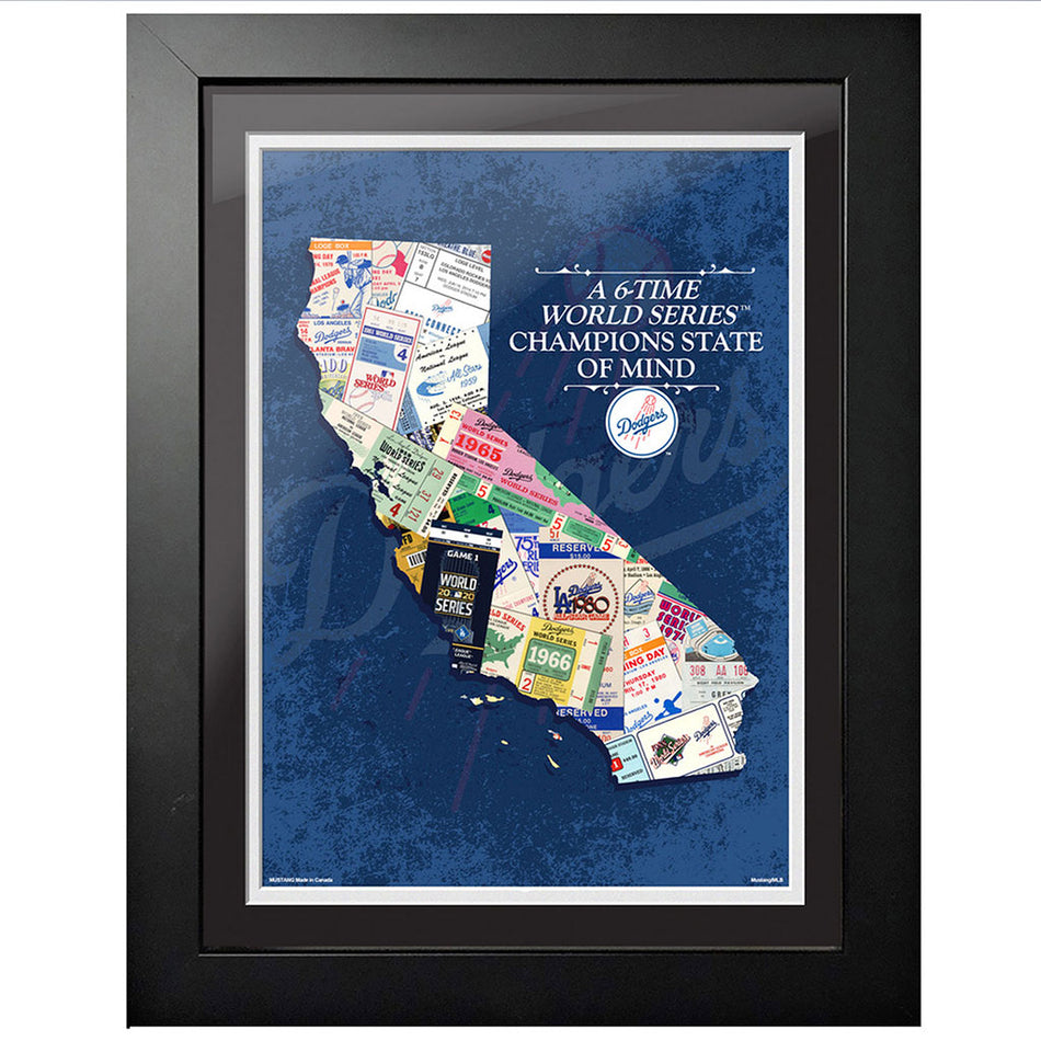 Los Angeles Dodgers 12x16 State of Mind Framed Artwork