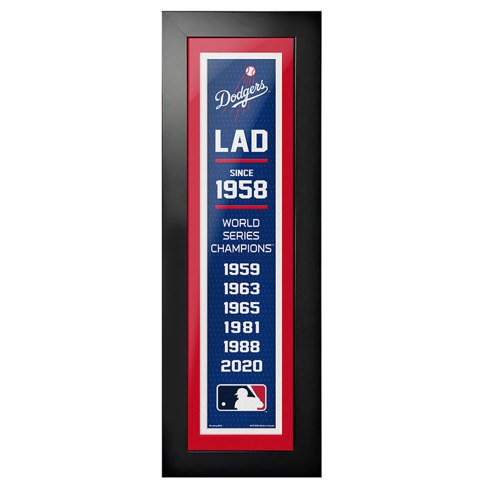 Los Angeles Dodgers - 6X22 Framed Artwork- Empire