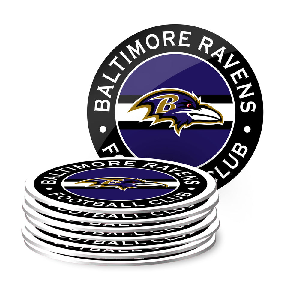 Baltimore Ravens Coasters - Eight Pack