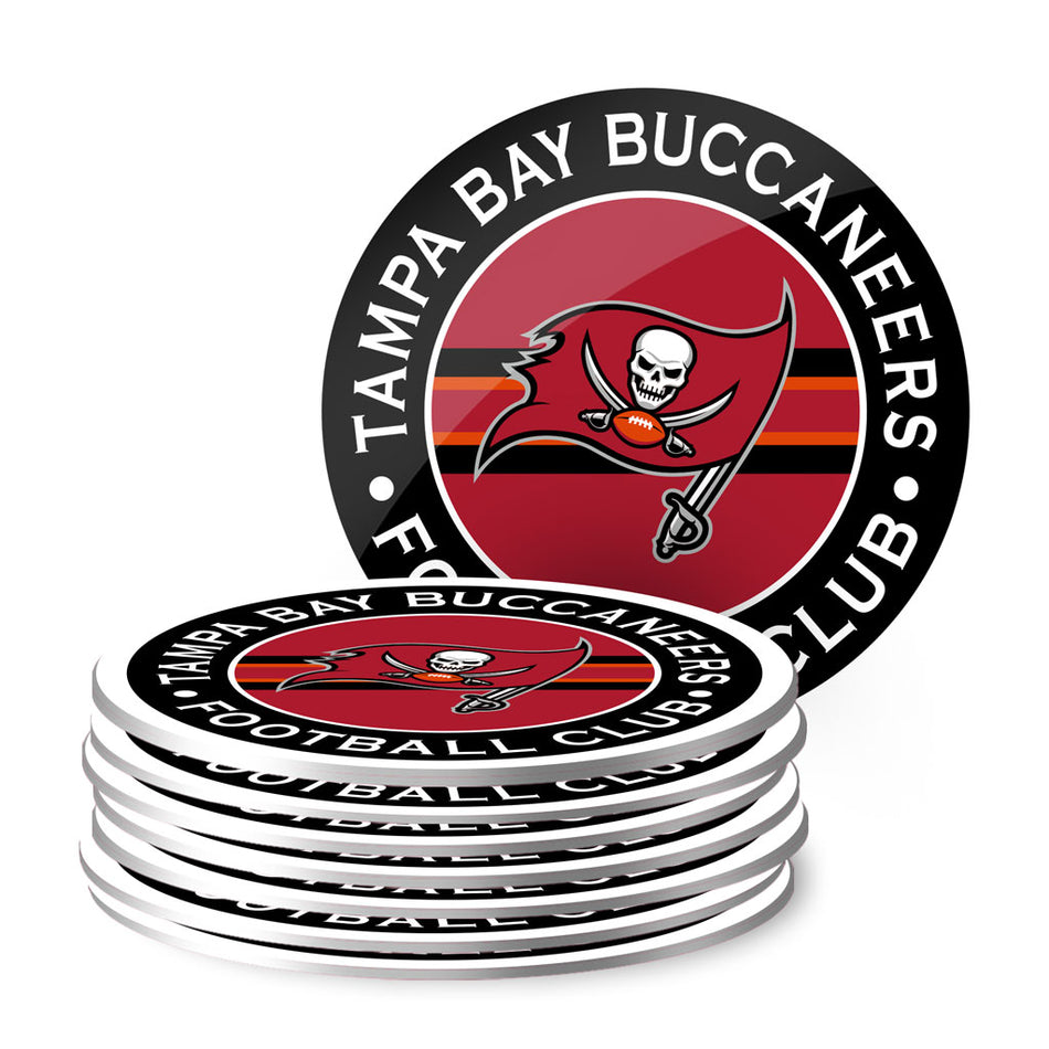 Tampa Bay Buccaneers Coasters - Eight Pack Set