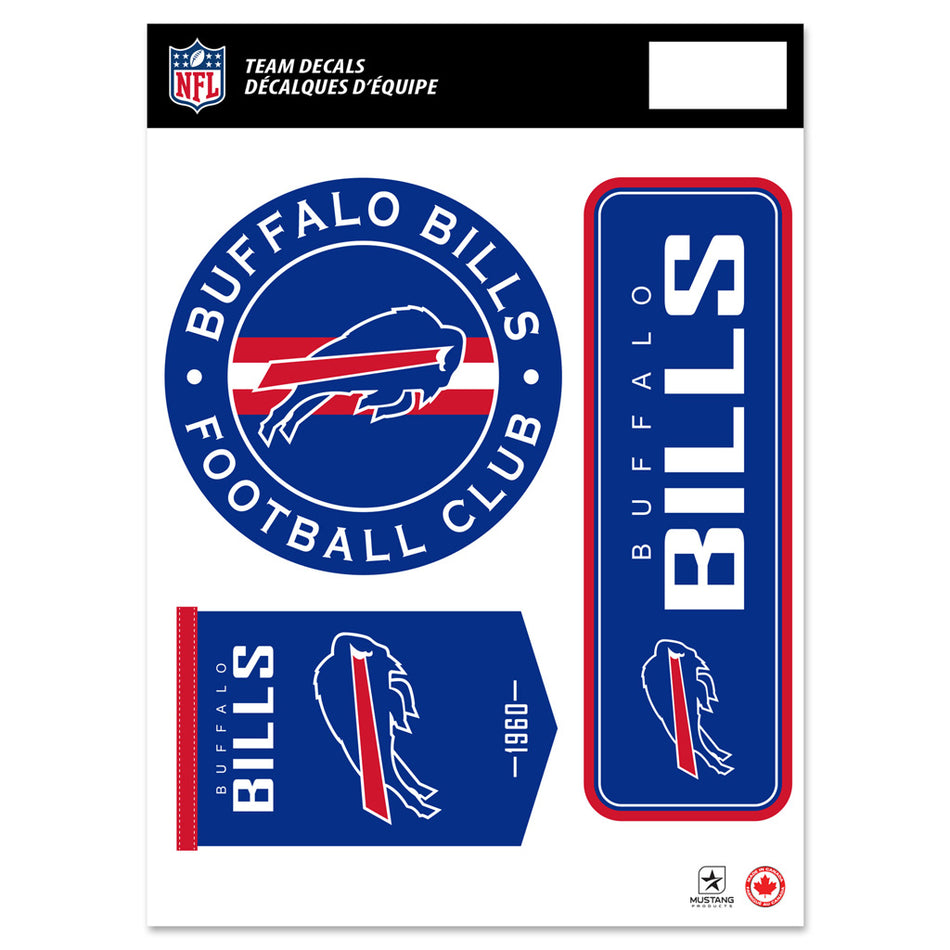 Buffalo Bills Fan Decal Set - 8" x 11"