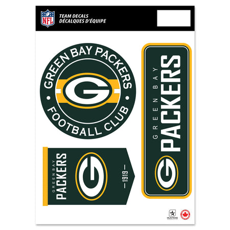 Green Bay Packers 8" x 11" Fan Decal Set - Sports Decor