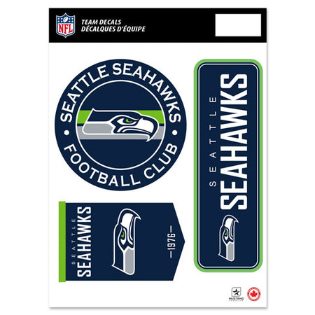 Seattle Seahawks 8" x 11" Fan Decal Set - Sports Decor