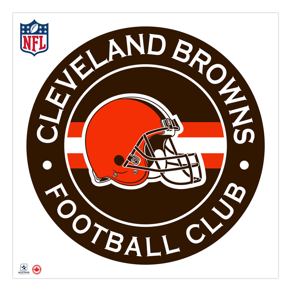 Cleveland Browns 36x36 Personalized Team Logo Repositional Wall Decal