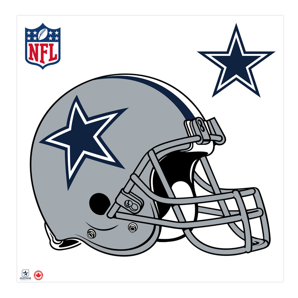 Dallas Cowboys 36x36 Team Helmet Repositional Wall Decal