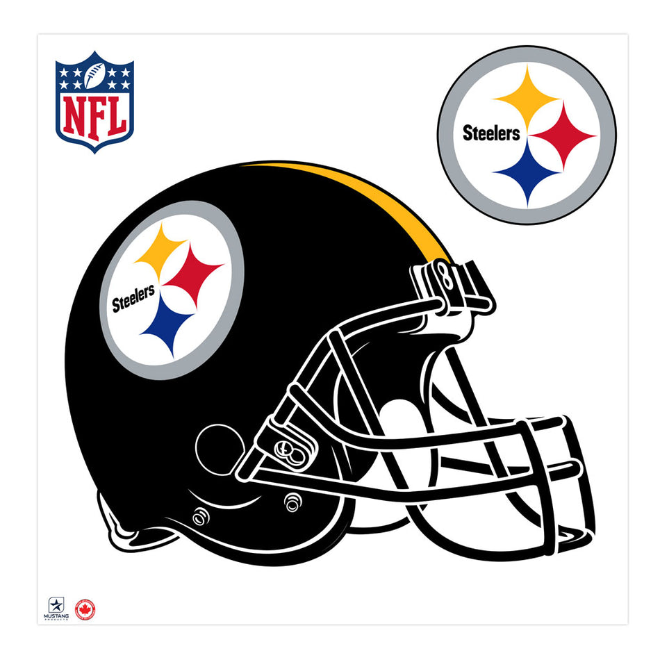 Pittsburgh Steelers 36x36 Team Helmet Repositional Wall Decal