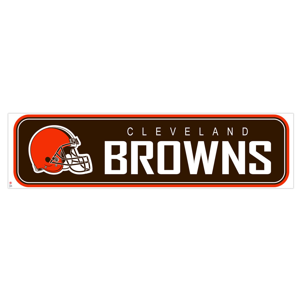 Cleveland Browns 90x23 Team Repositional Wall Decal - Long Design - Sports Decor
