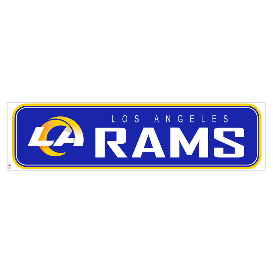 LA Rams 90x23 Team Repositional Wall Decal - Long Design - Sports Decor