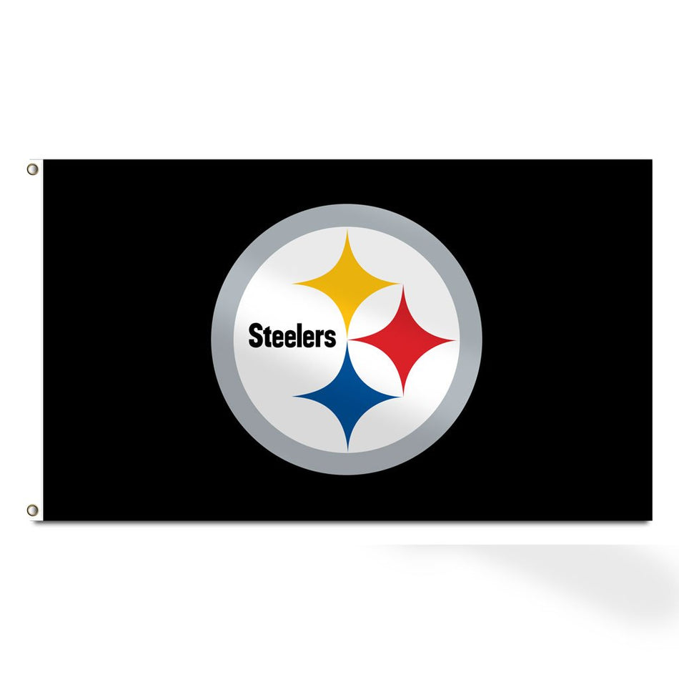 Pittsburgh Steelers 3' x 5' Single Sided Banner Flag - Sports Decor