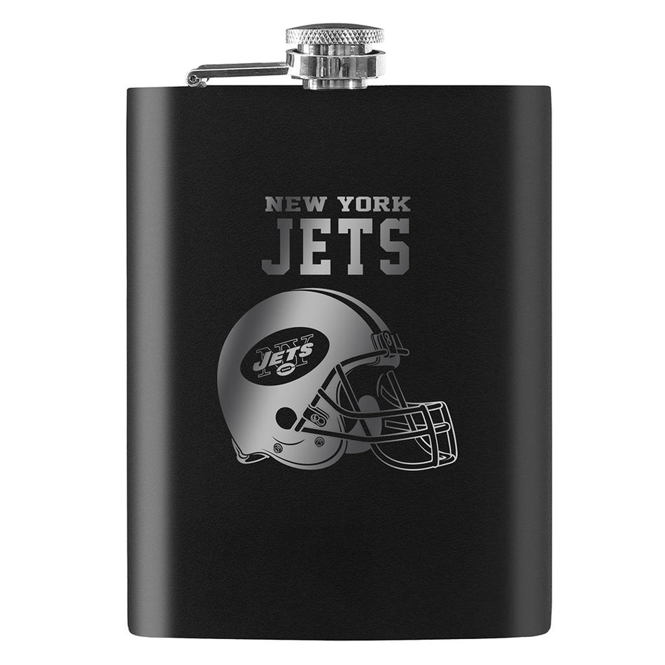 New York Jets Laser Etched 8oz Flask