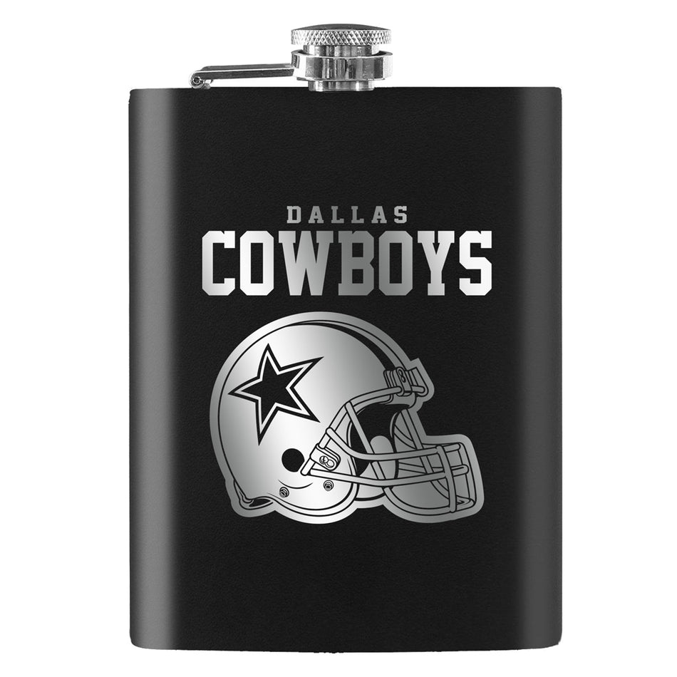 Dallas Cowboys Laser Etched 8oz Flask - Sports Decor