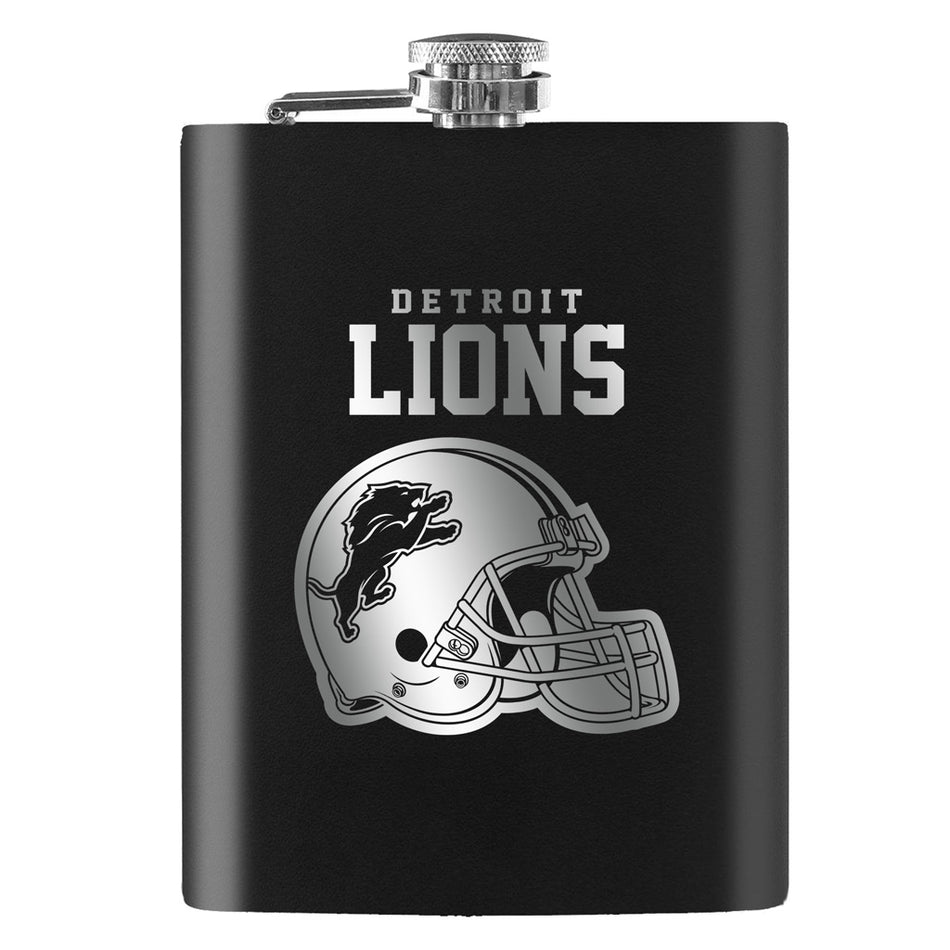 Detroit Lions Laser Etched 8oz Flask