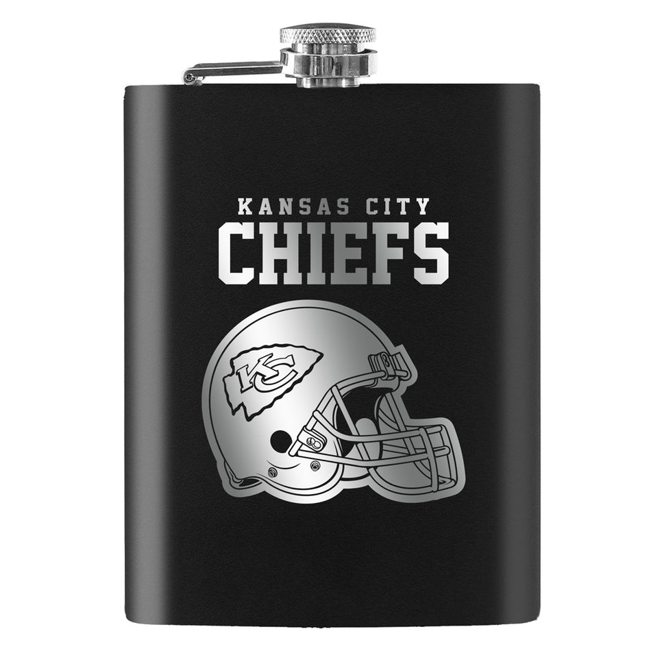 Kansas City Chiefs Laser Etched 8oz Flask - Sports Decor