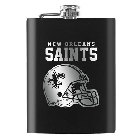 New Orleans Saints Laser Etched 8oz Flask - Sports Decor