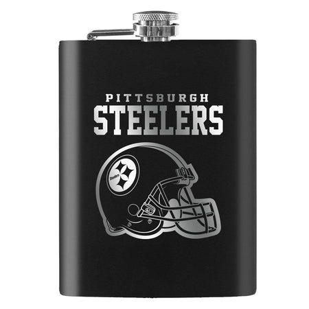 Pittsburgh Steelers Laser Etched 8oz Flask - Sports Decor