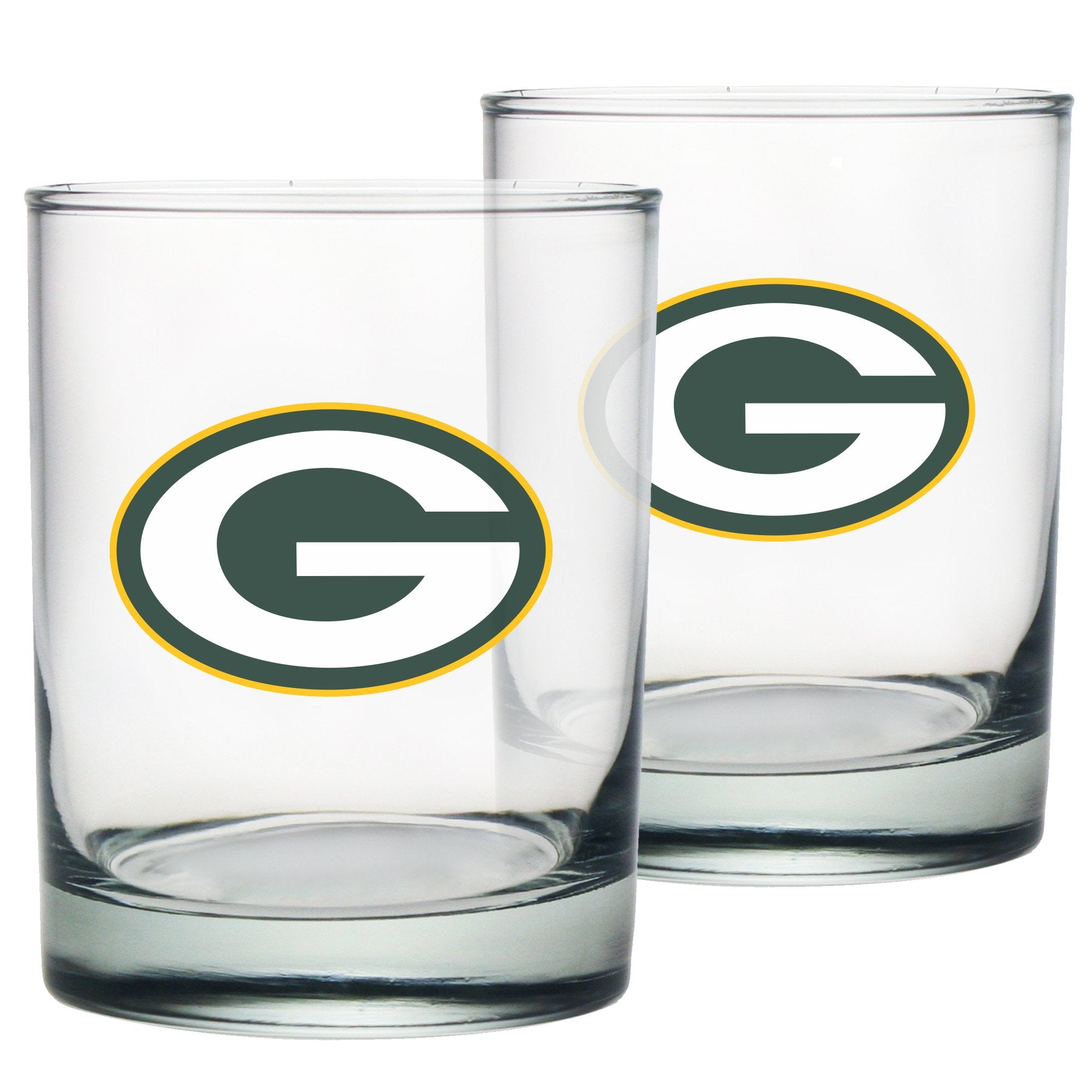Green Bay Packers Rocks Glass Set - Sports Decor