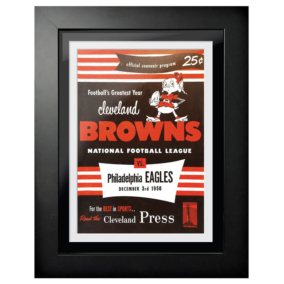 Cleveland Browns vs. Philadelphia Eagles 1950 Program Cover