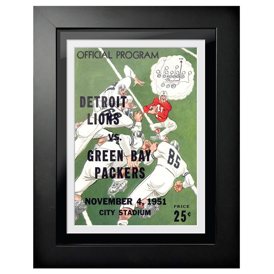 Detroit Lions Program Cover 1951 vs. Green Bay Packers