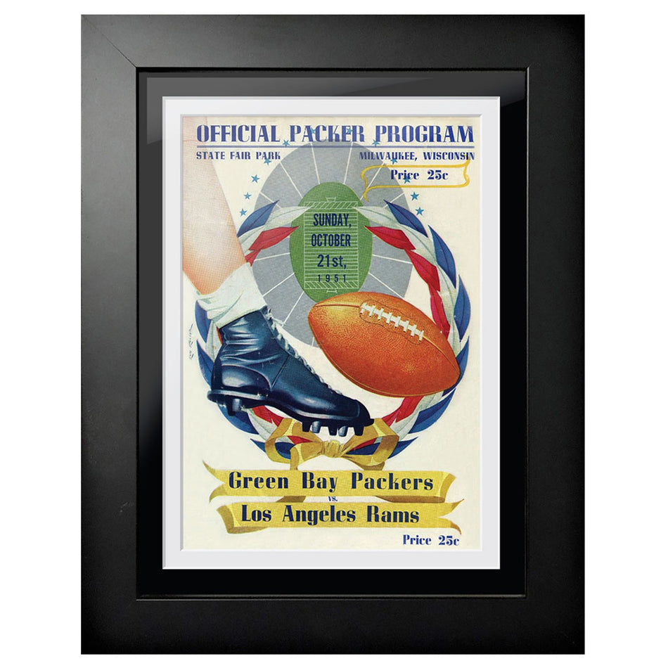 Green Bay Packers Program Cover 1951 vs. LA Rams