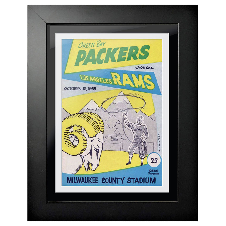 Green Bay Packers Program Cover 1955 vs. LA Rams