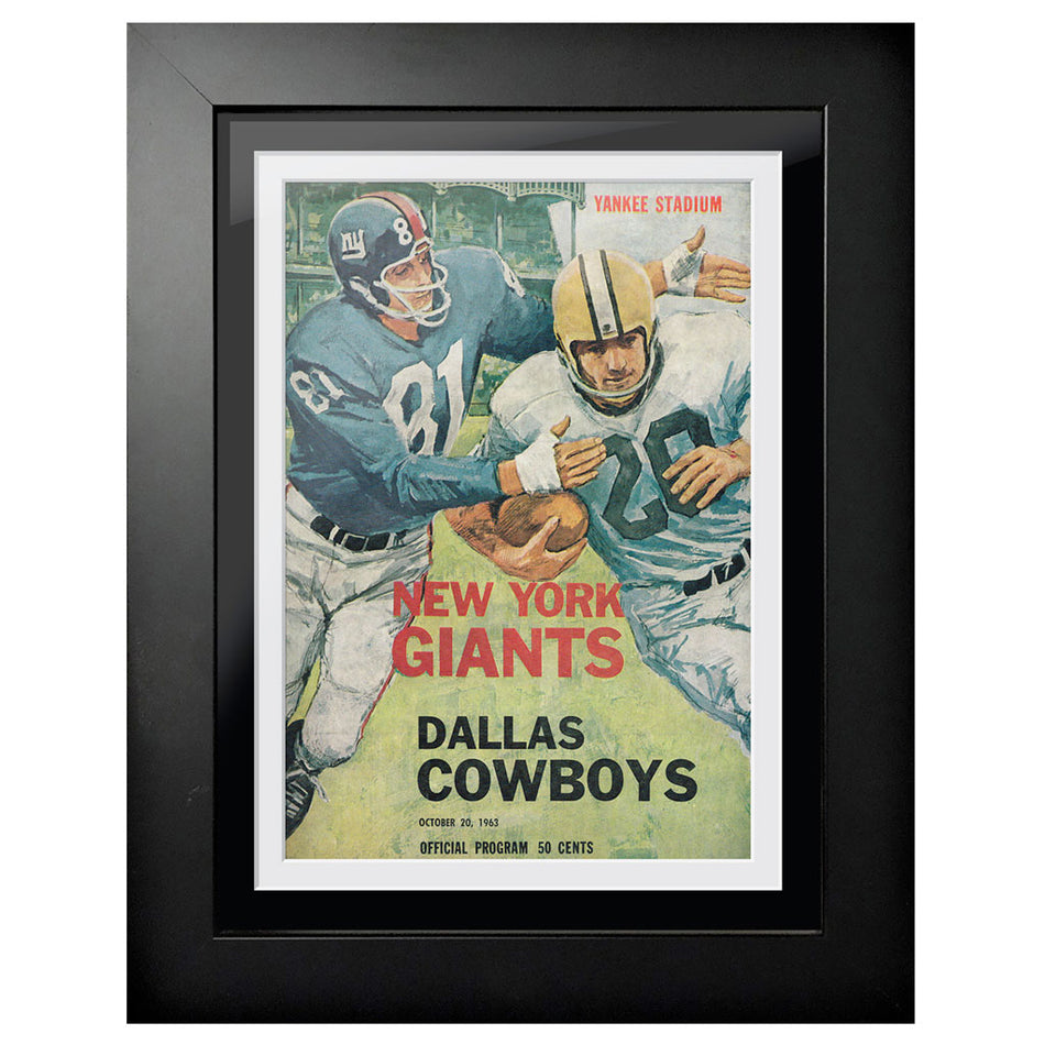 New York Giants Program Cover 1963 vs. Dallas Cowboys