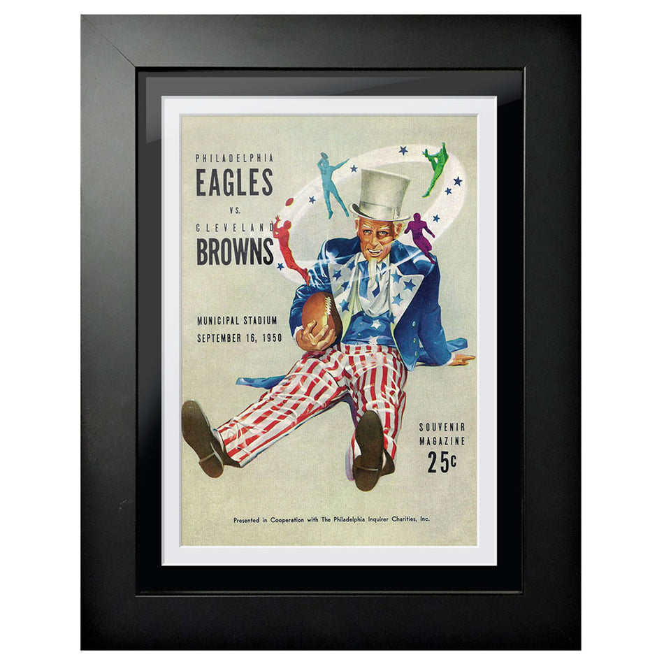 Philadelphia Eagles Program Cover 1950 vs. Cleveland Browns