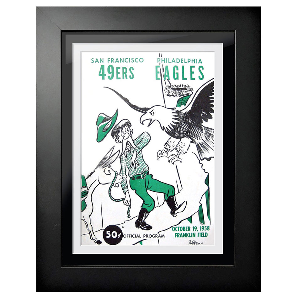 Philadelphia Eagles Program Cover 1958 vs. San Francisco 49'ers