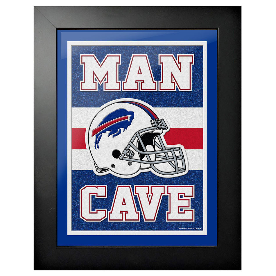 Buffalo Bills Art - 12" x 16" Man Cave Frame