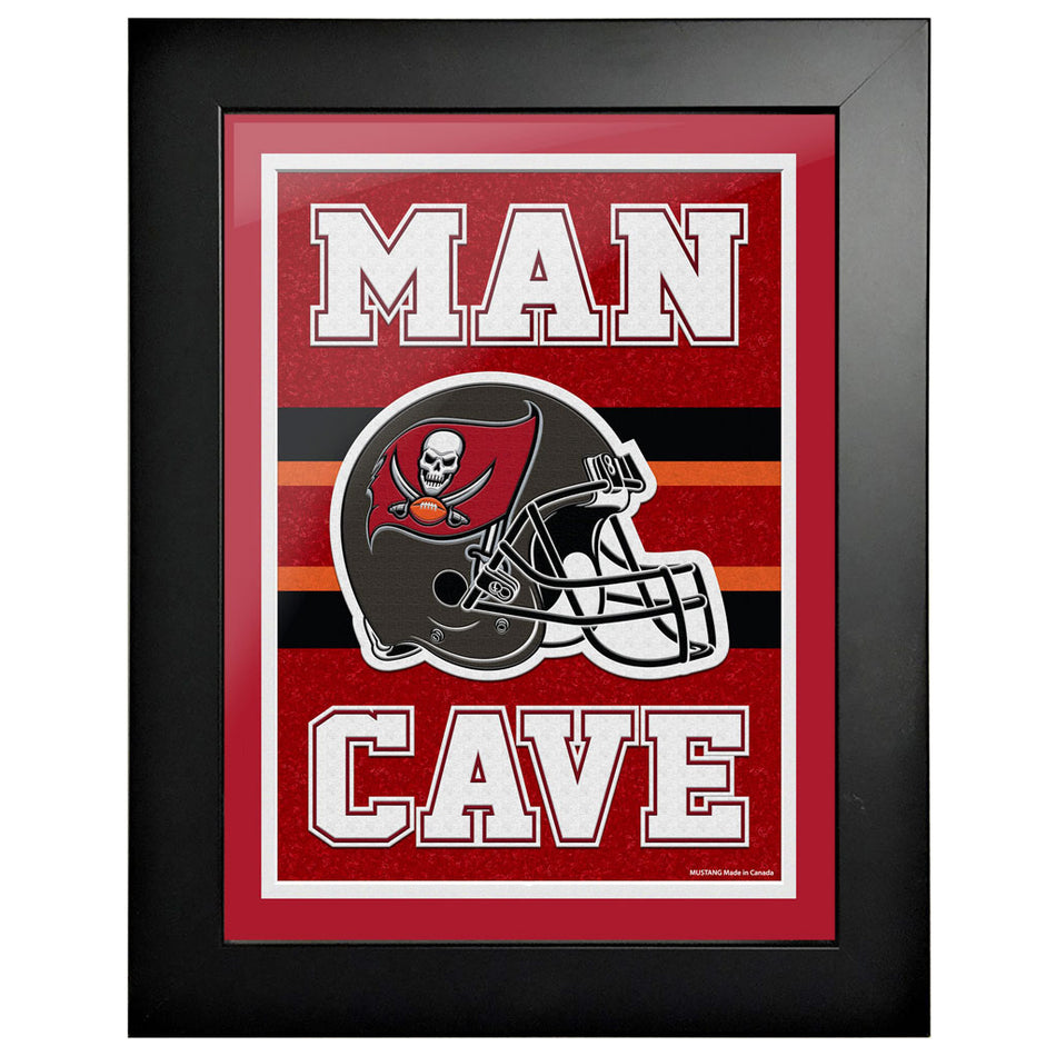 Tampa Bay Buccaneers 12x16 Man Cave Framed Artwork