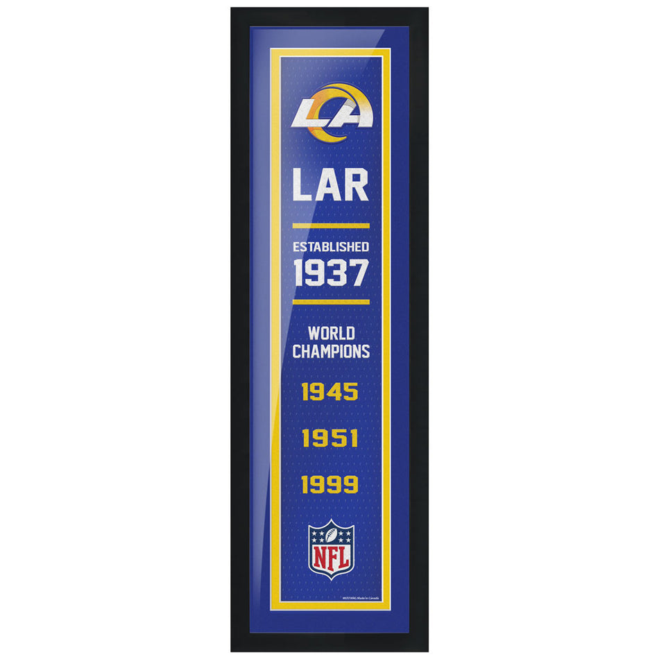 LA Rams 6x22 Team Empire Framed Artwork - Sports Decor