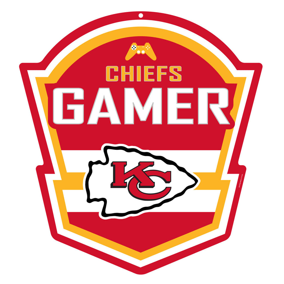 Kansas City Chiefs 22" Gaming Sign - PVC