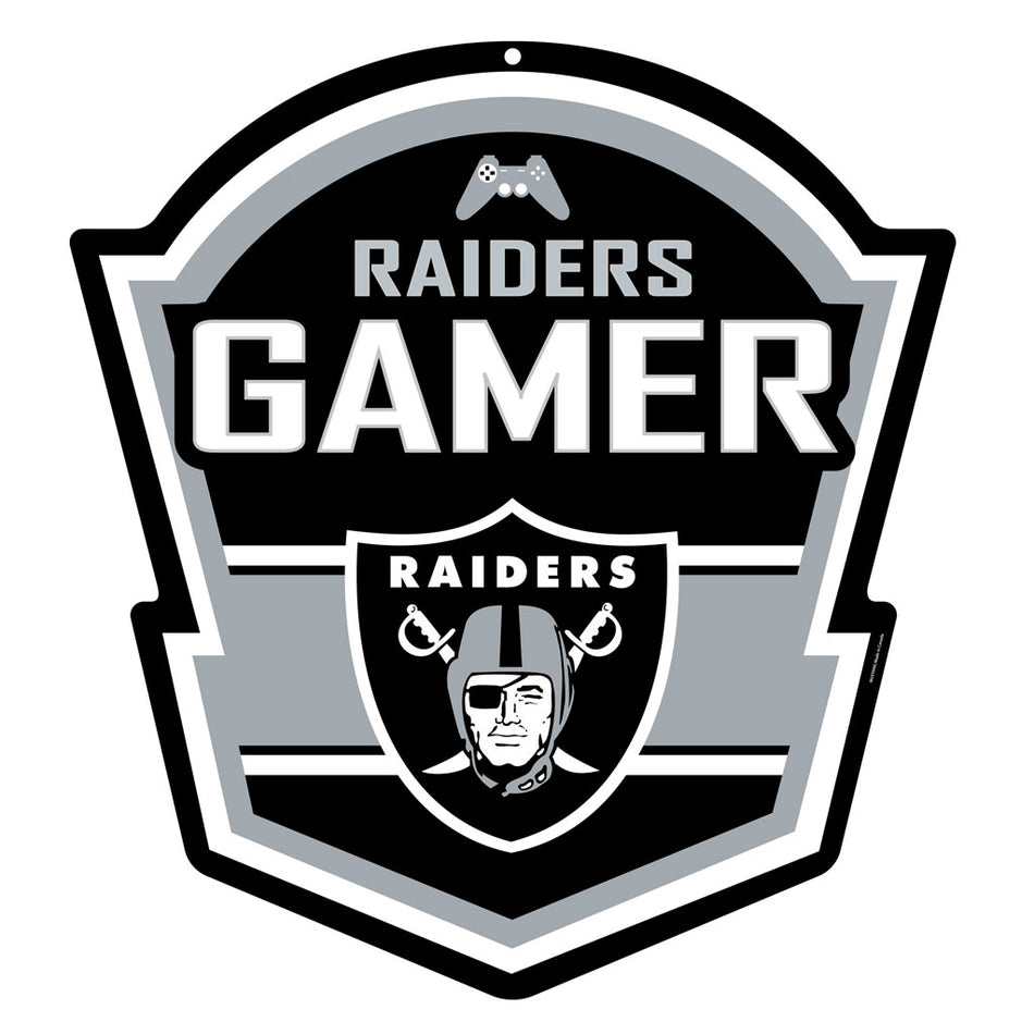 Vegas Raiders 22" Gaming Sign - PVC