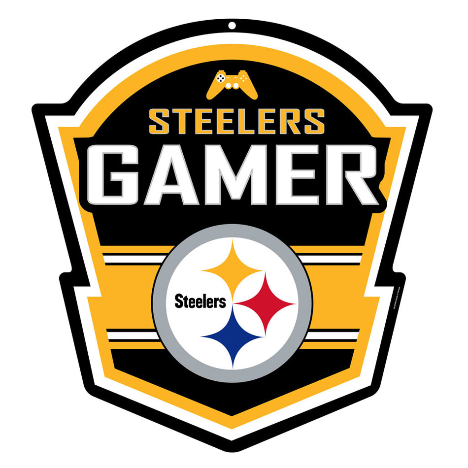 Pittsburgh Steelers 22" Gaming Sign - PVC