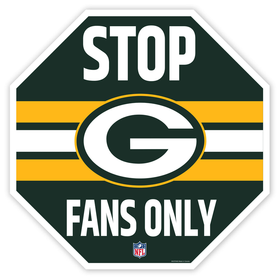 Green Bay Packers 23" Stop Fans Only Sign