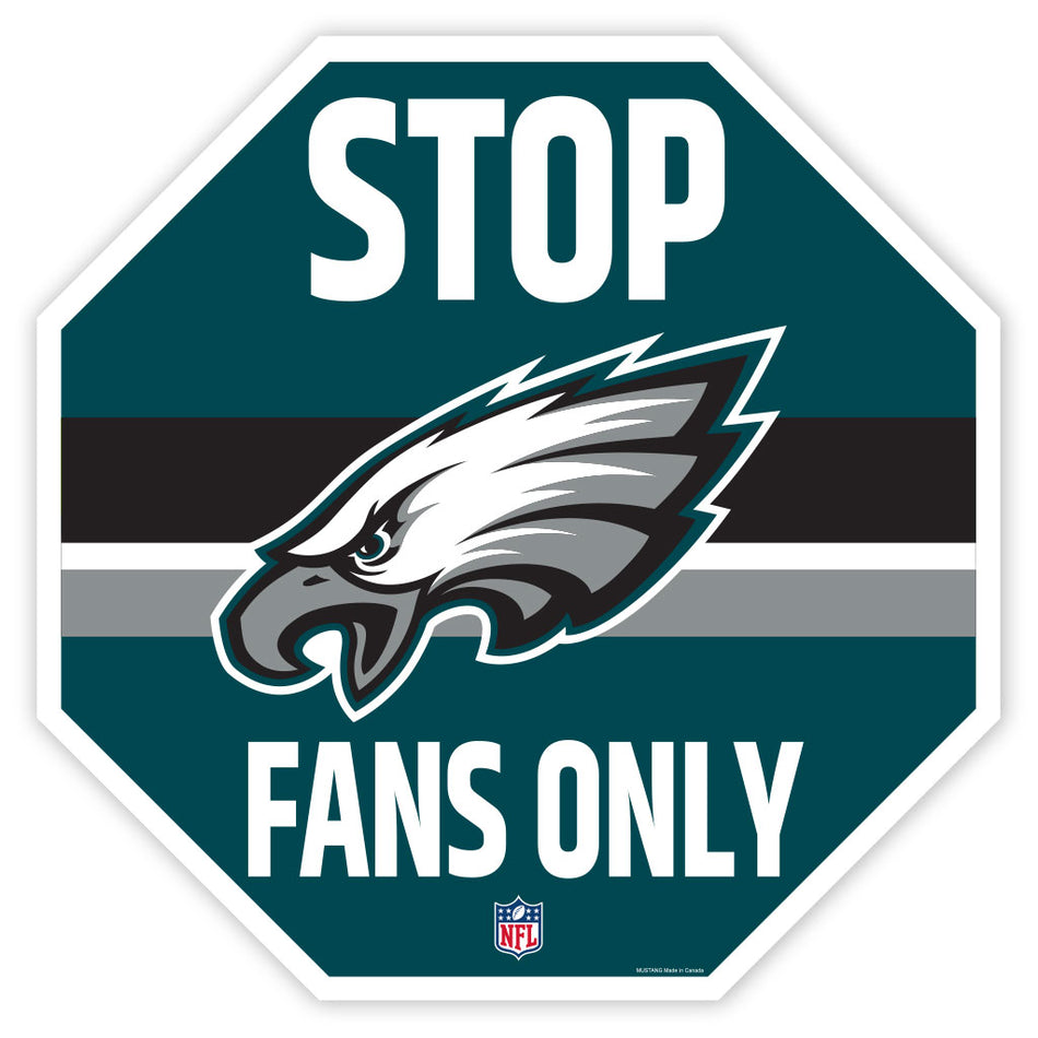 Philadelphia Eagles Sign - 23" Stop Fans Only
