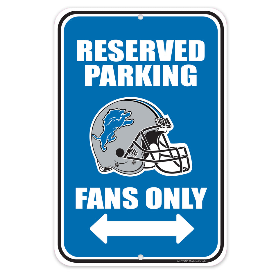 Detroit Lions 10x15 Parking Sign