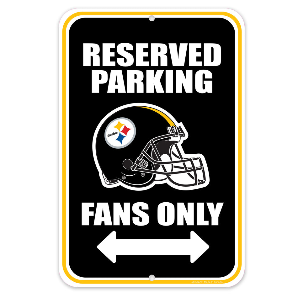 Pittsburgh Steelers 10x15 Parking Sign