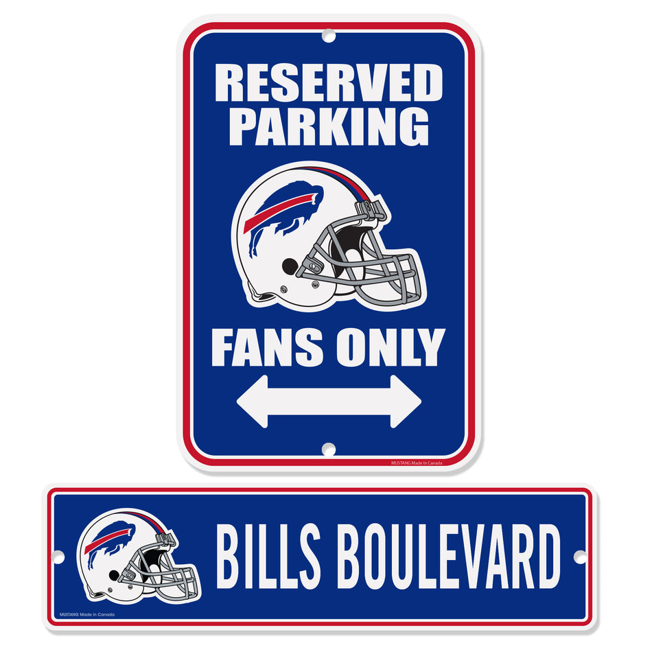 Buffalo Bills Signs - 2 Pack Parking & Street Set